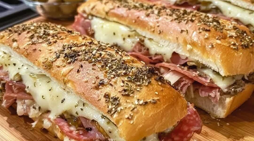 Giant Muffaletta Italian Sandwich