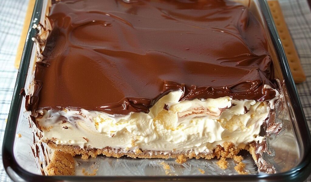 No bake Chocolate Eclair Cake