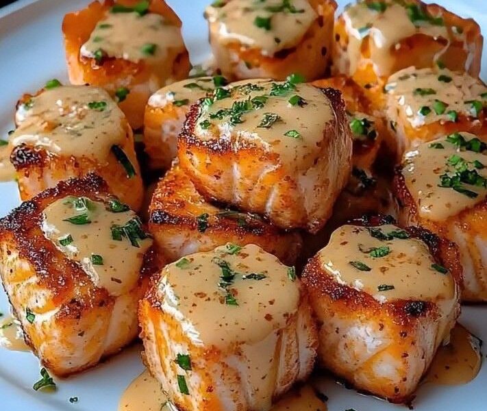 Crispy Bang Bang Salmon Bites