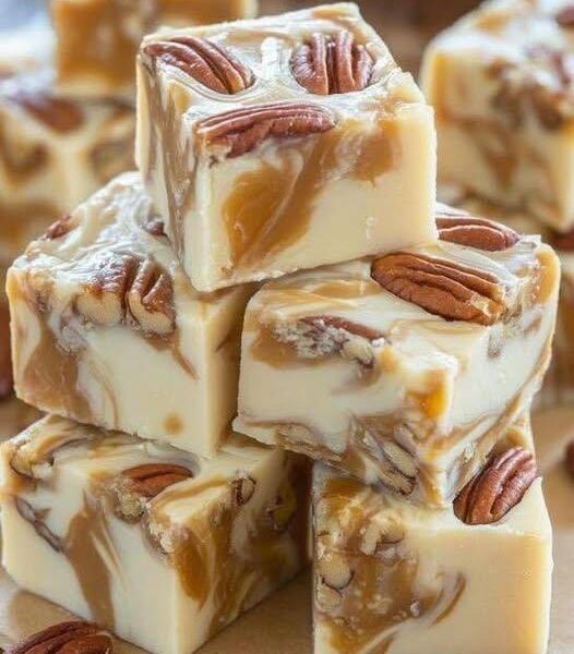 Caramel-Infused White Chocolate Fudge