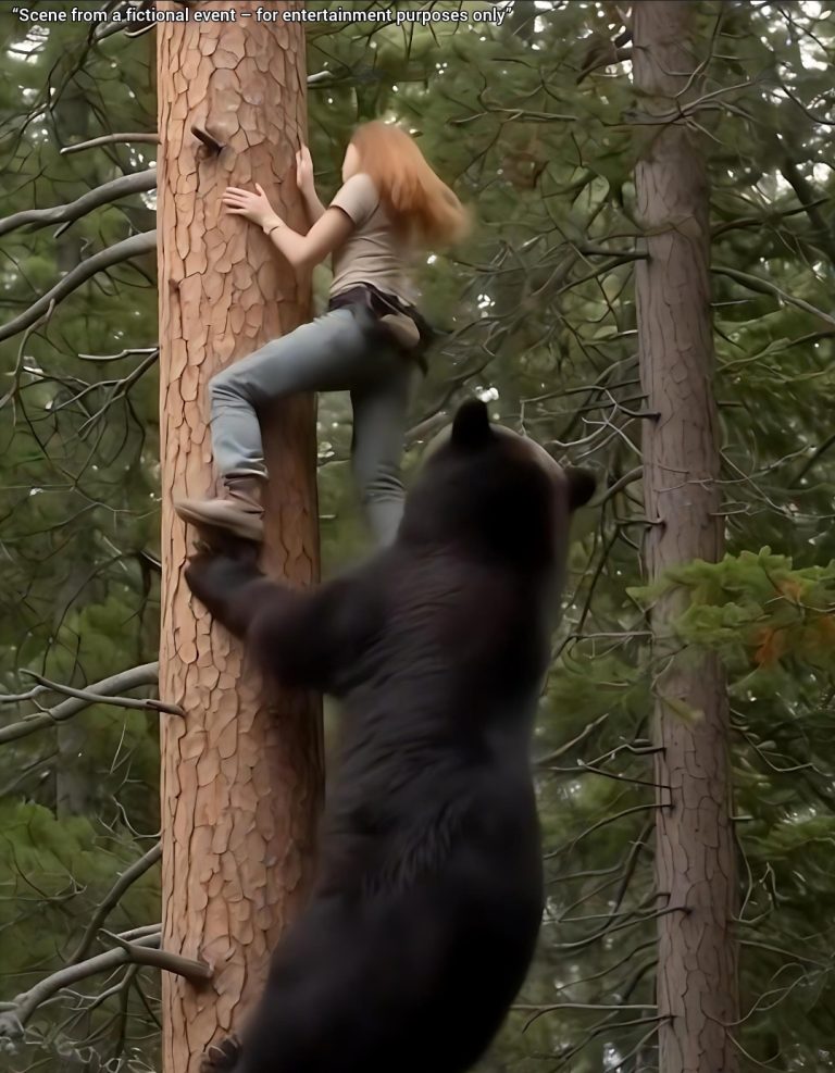 Woman Stuck in Tree While Massive Bear Climbs After Her – But What Happened Next Will Shock You