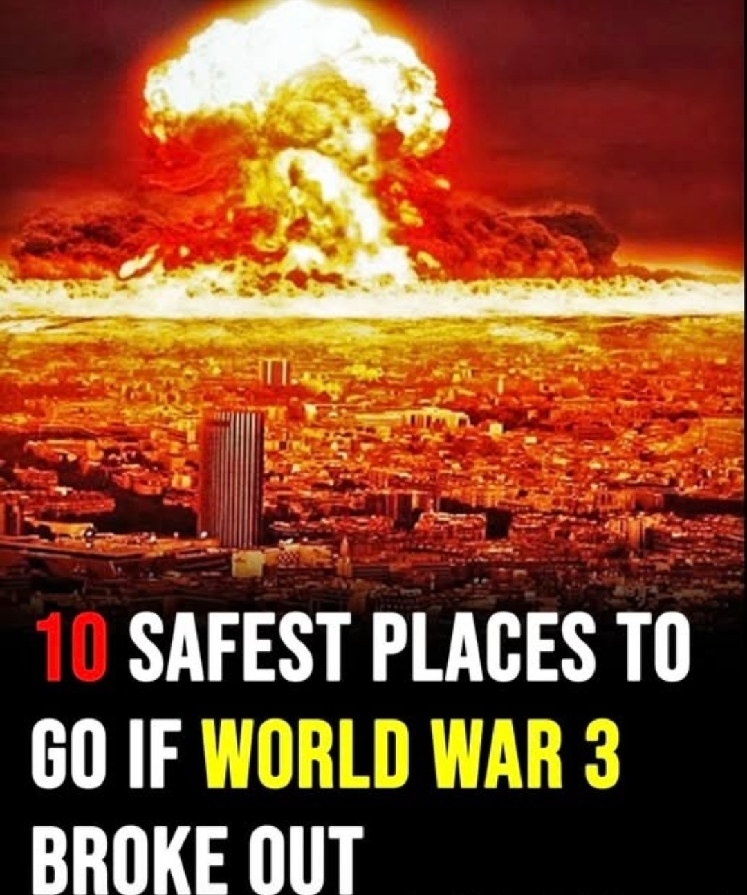 Top 10 safest places if World War 3 broke out