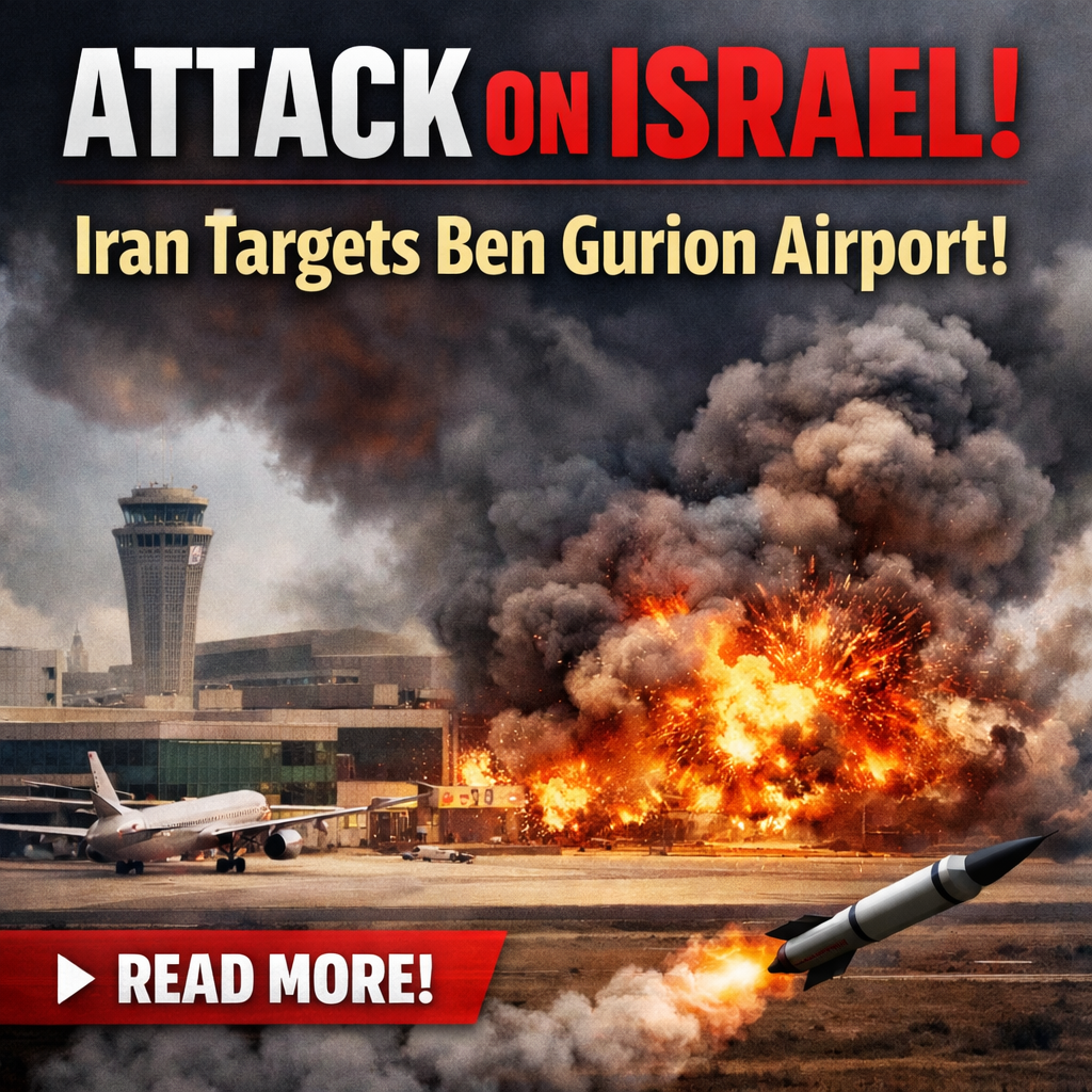 Breaking News: Iranian Attack Reportedly Targets Major Israeli Airport – Tensions Rise in the Middle East