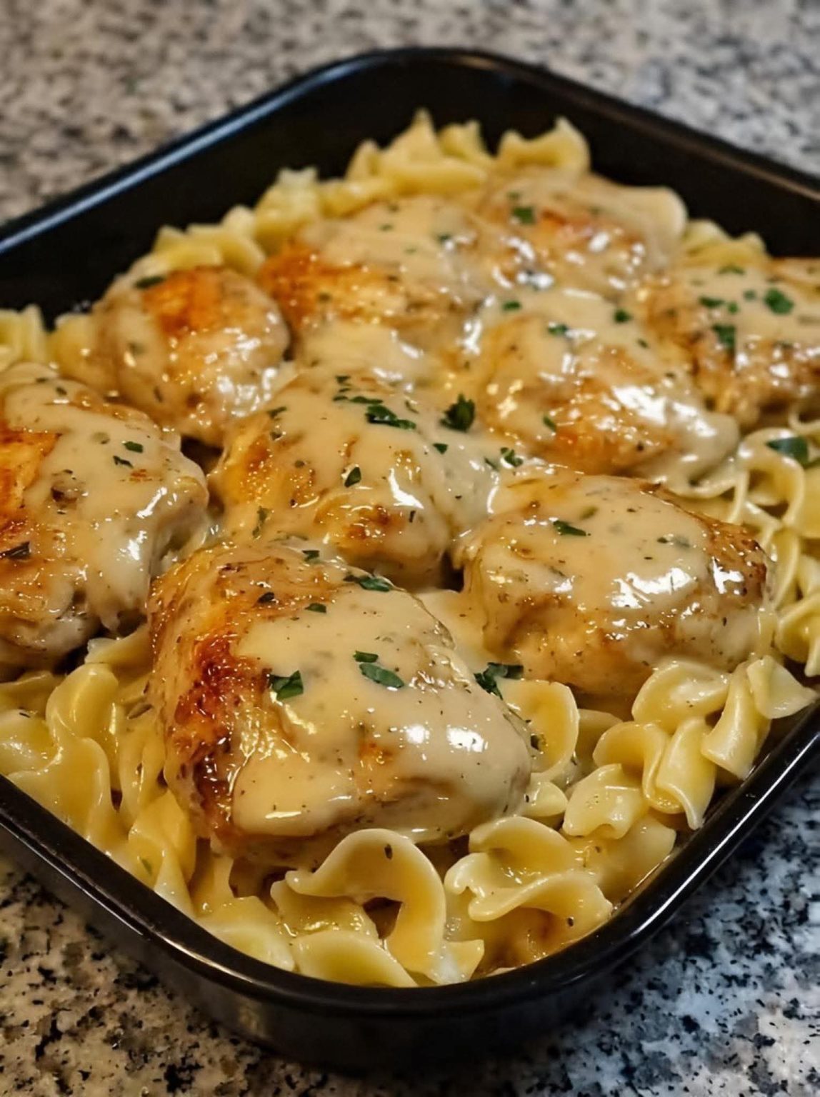 Chicken and Buttered Noodles in One Pan
