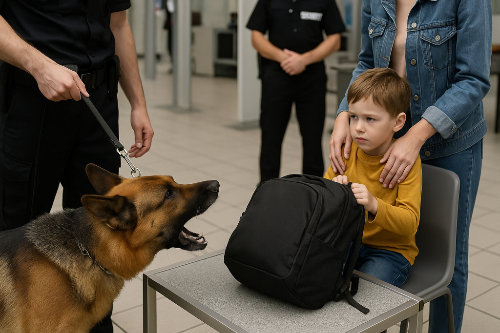 Security Dog Started Barking at a Child’s Backpack—What Was Inside Left Everyone Speechless